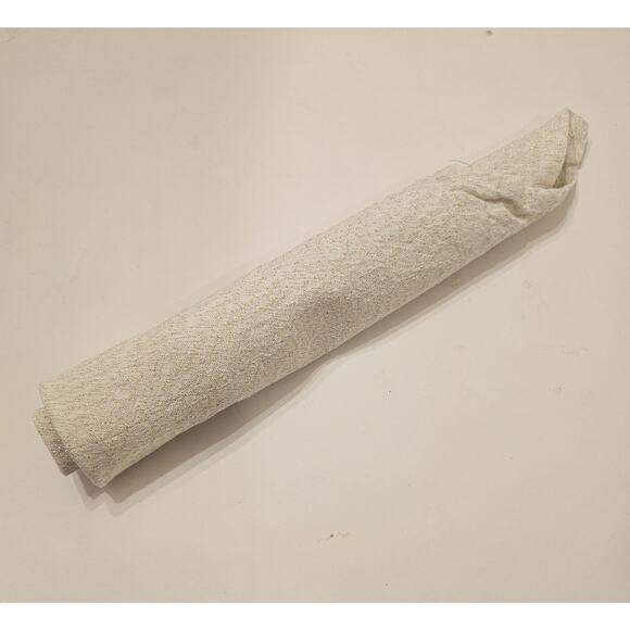 18 Cotton Cloth Dinner Napkins White Gold Silver Sparkles Dinner Party 18” - Picture 6 of 7